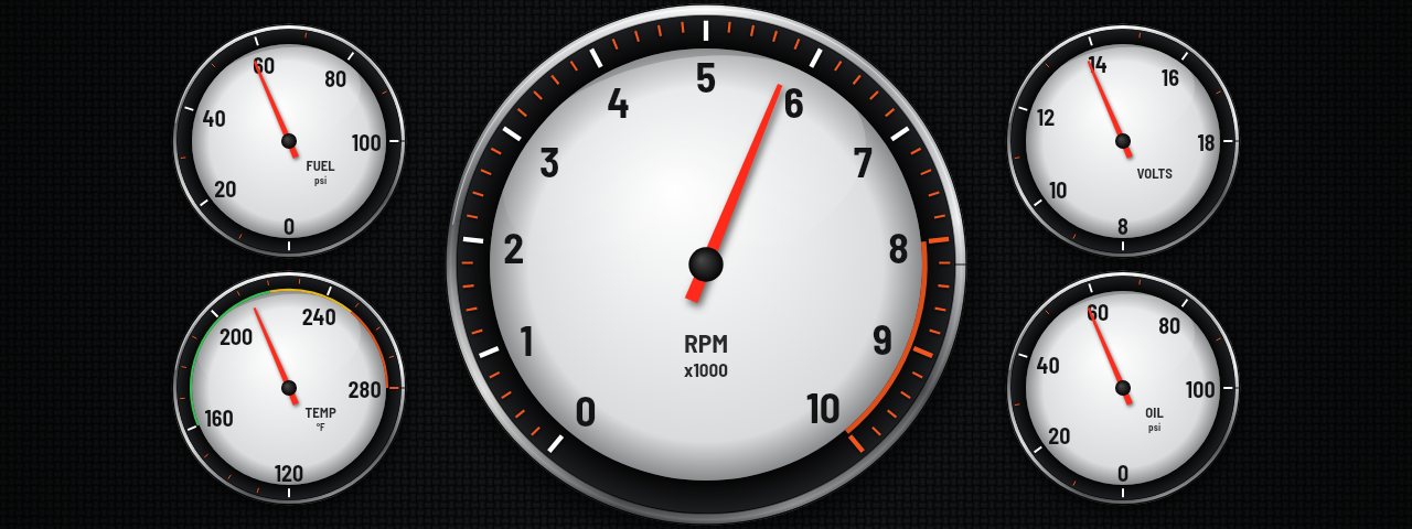 Heritage Five Holley Pro Dash layout in the Heritage Ring style
